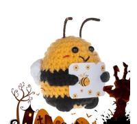 Generico Crochet Positif | au Crochet de Motivation | Décoration de la Maison Inspirationnelle, Ornements de bibliothèque de Tables de Chevet en Forme de d'abeille