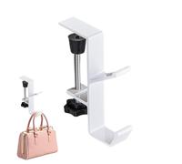 Generico Crochet pour Sacs | Crochet Réglable Pince pour Table,Pour Bureau École Pour Sacs À Dos Veste Manteaux Casques Dossiers Chaises