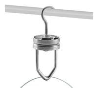 Genérico Crochets rotatifs à haute résistance: peinture de suspension forte, cintre en métal durable, support de revêtement résistant à la corrosion avec rotation douce | chou