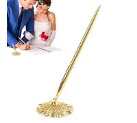 Genérico Crystal Pen Stylo à bille signature en métal à paillettes pour mariage, apprentissage, notes, école, femme, fille et bureau.