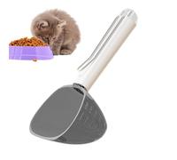 Generico Cuillère doseuse avec balance numérique | Pelle alimentaire pour chiens chats ABS, outil multifonction pour croquettes, aliments pour animaux domestiques