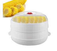 Genérico Cuiseur vapeur à micro-ondes pour légumes avec couvercle et plateau | Cuiseur vapeur de poisson pour cuisine - Ustensile de cuisine pour cuisiner des pâtes, des pommes de terre, des boulettes