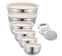 Generico Cuisine, cuisson au four - Ensemble de salade - Set 6 en acier 3 pour salade, organisateur de stockage des aliments de cuisine