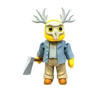 Genérico Cultista del Hache Figurine articulée de 15 cm de la collection officielle 99 Nuits dans la forêt - 99 Nights in The Forest - Culturiste au casque - Créatures de la forêt - Enfants perdus