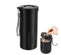 Genérico Cup à cracher pour noix de voiture 2 en 1 Grande capacité Portable Ustensiles de cuisine Récipient à snacks pour voyage Pour pistaches, cerises, myrtilles extérieures, voyage, voiture, Noël