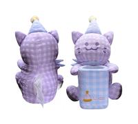 Generico Cute Car Trash Can - 2-en-1 Cute Cat Auto Organizer - Car Trash Can - For Home Desk Table Bedside Dresser Camping Bedroom Travel Party Vehicle Truck Interior Snacks