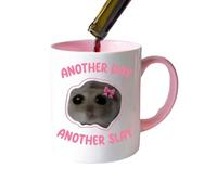 Generico Cute Coffee Mug - 400 ml Ceramic Tea Cup, Funny Hamster Mug, Lovely Animal Drinkware, Decorative Office Cup | Adorable Coffee Lovers Gift for Home School Studio Kitchen Table Center Display