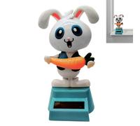 Genérico Danskonijntje Zonne-Energie - Zonnee-energiee Voor In De Auto | Paashaas-dansspeelgoed Zonne-Energie, Dansende Konijntje- Zonnee-energiee Met Dobberend Hoofd, Schattige Scho