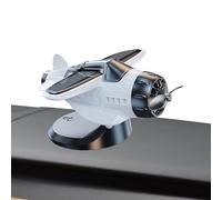 Genérico Dashboard Ornament - Aircraft Dashboard Decor Solar Powered, Small Airplane Figures Vehicle Accessories for Car Truck, Collectible Plane Figurines Desk Decor for Auto Desktop Home Office