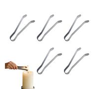 Genérico De Bougies de 5 Pièces - En Acier Inoxydable, Clip De Sécurité En Métal, Accessoire Compact Pratique | Outil De Flamme Étouffante En Toute Sécurité Pour La Maison, La Cuisine, Le Salon