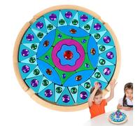 Generico de bourgeons en Bois - Cubes empilables, Ensemble pédagogique étincelant | Ornement pour Le développement de l'apprentissage précoce pour Les Tout-Petits. Tri des Couleurs pour