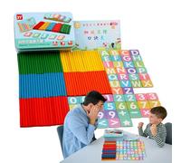 Generico de comptage | Jeux éducatifs en bois, outils d'enseignement arithmétique avec bâtons numériques - pour le développement, jeu préscolaire, maternelle, maison, école et salle de classe