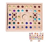 Genérico De Construction Translucide - Jeu de jouets en acrylique premium de 50 pièces, collection empilables éducatifs | pour garçons, filles et garçons
