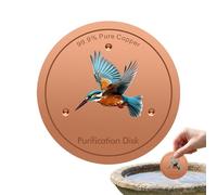 Generico de cuivre pour salle de bain - 10,16 cm avec support à trois points - Disque en cuivre nettoyant pour salle de bain, idéal pour jardin, cour, cadeau, maison, nouvel anniversaire