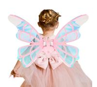 Generico de Fée Électriques pour Filles - de Fée Électriques, de Papillon Meubles, Ailes Jouet pour Habiller La Princesse Lumineux Brillant pour Costume Cosplay de Princesse pour Comp, transparent