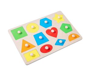 Genérico De formes multiples - en bois pour petits , d'apprentissage | précoce, cadeau d'anniversaire, Géométrie à 12 trous, Consulte la descripción, Voir description