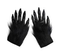 Generico de griffe d'animal - griffes de loup-garou, minces poilues en peluche pour Halloween, 1 paire de mâchoires de garous | de griffes d'effrayant,