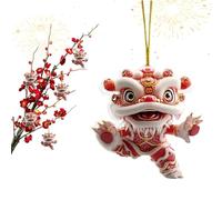 Genérico De Lion Acrylique - Pendentif chinois 2D, plat décoratif, affichage culturel | Accent saisonnier extérieur intérieur élégant pour la tapisserie murale maison balcon P