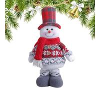 Generico De Neige De Noël | Père Noël Figurine Peluche Jouet | De Bonhomme De Neige Rembourrée De Renne De Santa Santa Père Noël Fait à La Main Pour Une Longue Jambe