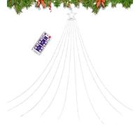 Generico De Noël | 3,35 m Plusieurs modes avec minuterie à distance, énergie solaire pour décoration extérieure, pour jardin, patio, salon, vacances, fête, mariage, nouvel an