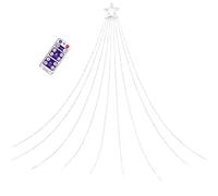 Generico De Noël - 3,35 mètres LED avec minuterie à distance, énergie solaire pour décorations extérieures - pour décoration de jardin, cour, pelouse, chemin, patio, arbre fêtes de mariage, nouvelle