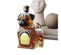 Genérico Décanteur de vin - Carafe de vin | Whisky Decanter | Ensembles de cadeaux de whisky pour hommes sans leader Amoureux de bourbon de barre de bourbon cadeau décoratif pour chien bouteille
