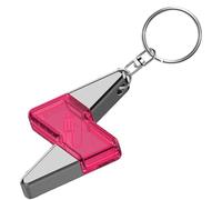 Genérico Déchargeur antistatique, porte-clés antistatique, éliminateur statique portable en forme de boulon, porte-clés avec déchargement statique compact, accessoires intérieurs de voiture, rose