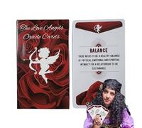 Generico Deck de tarot anglais, cartes Oracle Angel Love Ange, kit de divertissement de divination, outil de lecture mystique, accessoire de fête réutilisable, pour , amis, adultes, hommes