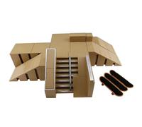 Generico Deck - Touches de clavier Ramp Skate Park | Jouets de formation de planche à roulettes avec doigts Plusieurs modèles d'assemblage pour Cadeaux d'anniversaire pour adultes