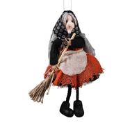 Generico Décor avec Mur de sorcier - Figurine à Suspension d'Halloween, Sculpture de Vacances saisonnières de Fait à la Main | Ornement des Sorcières du Tablier Rustique, Décoration