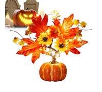 Genérico Décoration de citrouille d'automne | Pumpkins artificiels | Battery Powered For Harvest Halloween Thanksgiving Wedding Home Kitchen Office Dining Room Party Living Room