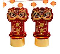 Generico Décoration de maison sans flamme Année du cheval - Chinois électronique à LED | Pour table à manger, salon, chambre, bureau, fêtes, événements, vacances