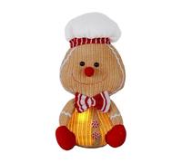 Genérico Décoration de Noël en Forme de Bonhomme de d'épice - Lumineuse Ornement de Noël - Statuette décorative pour pièces à la Maison, fêtes, Noël, Bureau, étagère