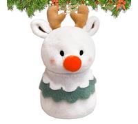 Genérico Décoration de Noël en Tissu Peluche Renne pour intérieur, Maison, Chambre, canapé, Sol, Amis, Famille 9,94 x 2,36 x 6,69 Pouces