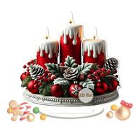 Genérico Décoration de Noël pour bureau, décorations de Noël en acrylique 2D pour fêtes, centres de table et fêtes pour maison, bureau, mariage, nappe, vitrine et étagère