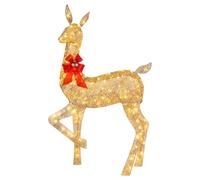 Genérico Décoration LED : Faon de Noël lumineux avec ruban, élan pour extérieur, éclairage de Noël brillant | Décoration brillante de patio et de pelouse pour la maison, le jardin, po