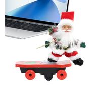 Generico Décoration Père Noël Scooter Musical Décoration saisonnière | Décoration de table pour enfants, maison, salon, chambre à coucher, bibliothèque, propriétaire, organisateur