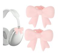 Generico Décoration pour casque - Pince et clip décoratif en silicone pour écouteurs et casques, nœuds décoratifs 3D pour appareils audio | pour femmes, filles, streamer, convient pour anniversaire