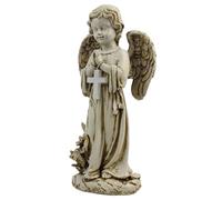 Generico Décorations d' pour jardin - 9 x 14 x 30 cm | Statue de jardin avec ange de jardin féérique prière ange | Figurines d'ornements de jardin en résine, sculpture solaire Empire