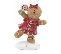 Genérico Décorations de d'épice - de d'épice de Noël en résine de 10-15 cm | Figurines de Noël décoratives pour étagère de cheminée | mignonne de D