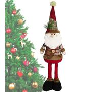 Generico Décorations de Noël avec Bonhomme de Neige, Figure debout du Père Noël | Bonhomme de Neige de Noël avec Jambes extensibles Décoration Bonhomme de | Figure debout de par Porte