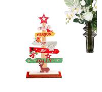 Genérico Décorations de Noël | Noël en bois pour bureau - Centre de table hivernal, ornement de bureau et étagère de maison rurale pour comptoir et fêtes saisonnières