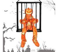 Generico Décorations d'Halloween de Prisonnier parlant effrayant, Objets de Scène pour Décorations d'Halloween, Décoration de Hurlant avec Capteur de Mouvement et de Lumière, Décoration de