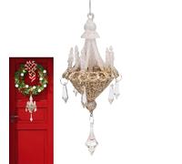 Genérico Décorations pour arbres de Noël 7 x 18 cm | Lustre avec cordon pour salon, balcon, jardin, porte, café et salle de séjour, saison d'hiver