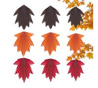 Generico Décorations pour fêtes d'automne | 9 pièces éventails papier feuilles érable décorations de plafond | Fournitures d'accrochage,mur de plafond de fête