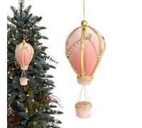 Generico Décorations pour sapin de Noël, décoration de Noël en forme de montgolfière | Pendentifs saisonniers | pour la maison Les vacances L Intérieur La fenêtre La Porte L Arbre Extérieur