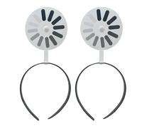 Generico Decorative Heads - Fun Headband, un accessoire unique pour cheveux | Bannière textile extensible avec impression de symboles rotatifs, idée de coiffure créative pour le rendu quotidien.