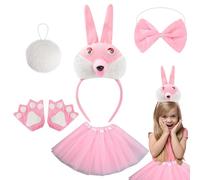Genérico Déguisement de lapin de Pâques - Tenue de lapin - Vêtement confortable et réglable pour les fêtes de cosplay, Halloween, célébrations de Pâques et conventions d'anime