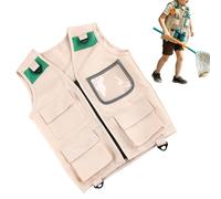 Genérico Déguisement de paléontologue pour - Gilet cargo de zoologiste pour randonnée, activités de plein air, camping, pêche, parcs et jardins et exploration sauvage