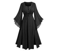 Genérico Déguisement de renaissance pour femme Robe médiévale de style irlandais de luxe Taille victorienne rétro Cos de princesse pour Halloween, fête et carnaval